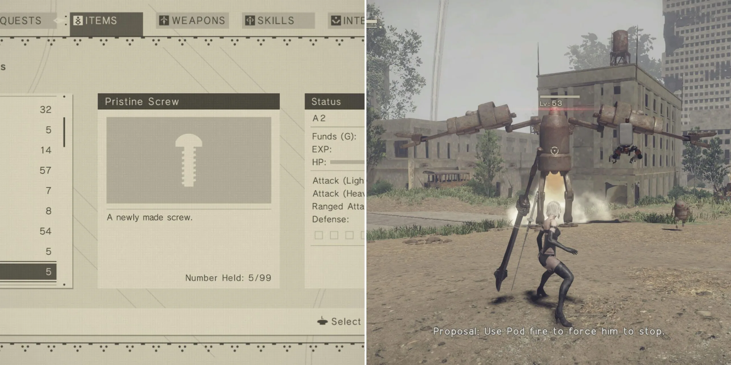 NieR: Automata Guide: How to Find Pristine Screws Easily